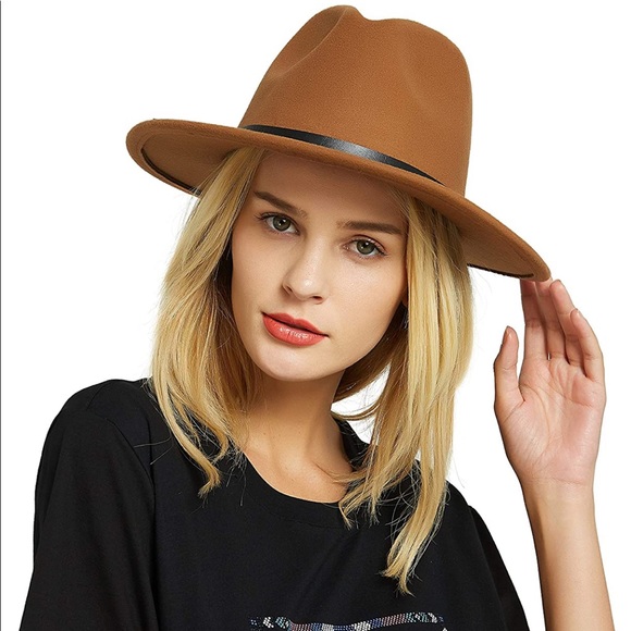 COPY - Flat brim Fedora Hat - Picture 5 of 9